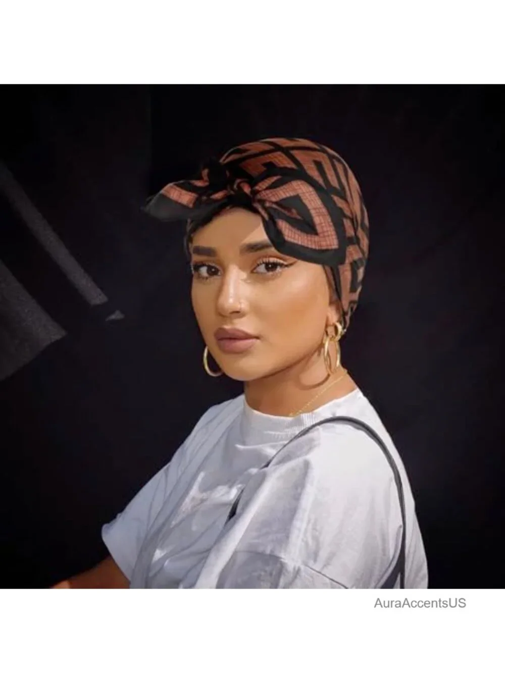 Luxury Satin Head Scarf - Silk-like Wrap, 35x35 Versatile Shawl